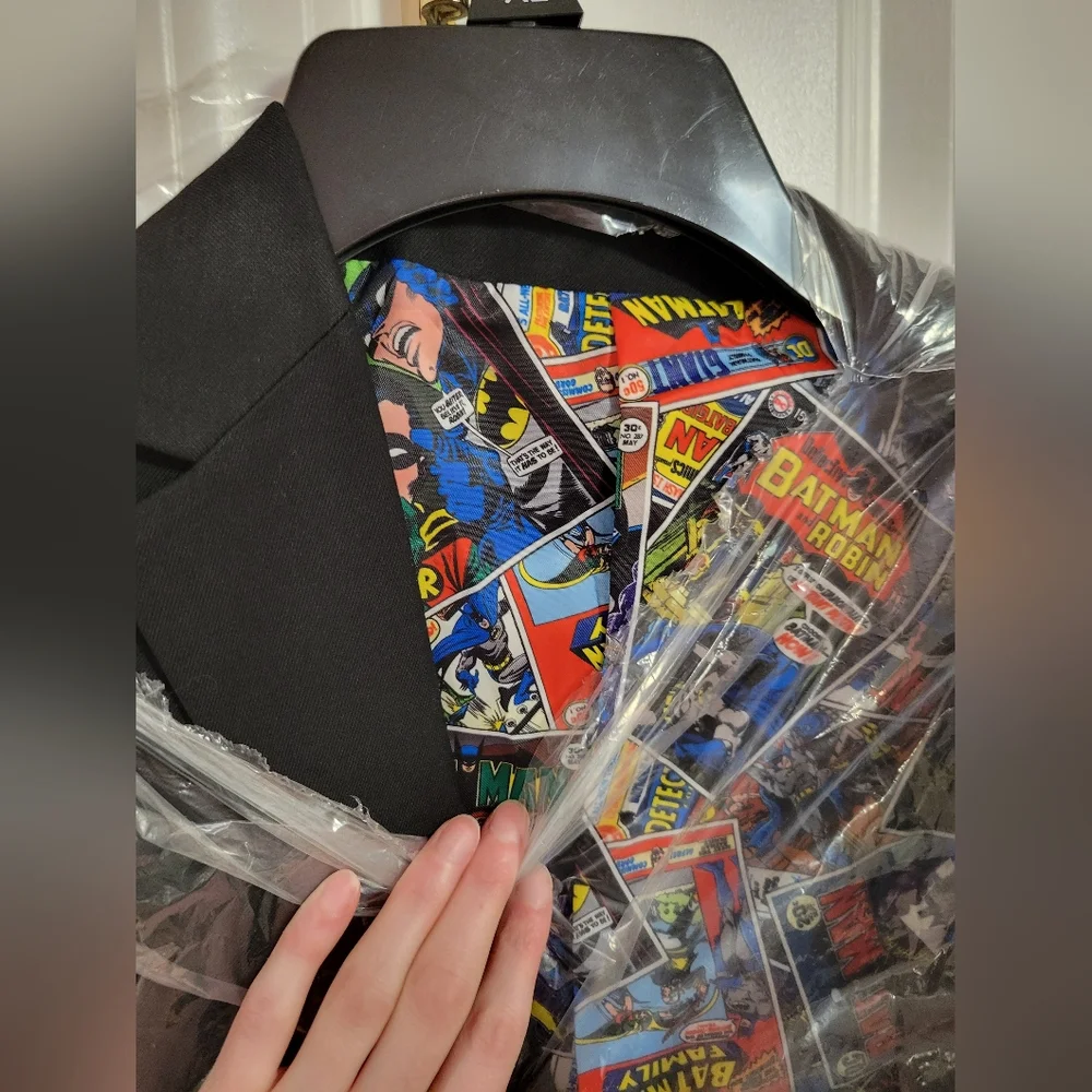 NWT Men's DC Comics Batman Blazer - 36R- Cosplay, Superhero, Office, Formal
